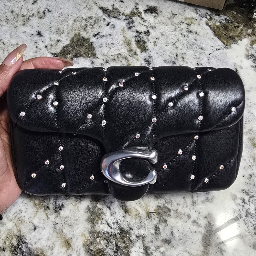 Coach Crystal Tabby Wristlet Crossbody